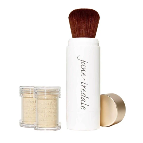 Jane Iredale Amazing Base Refillable Brush And 2 Refill Canisters - Amber SPF20 3 Jane Iredale Amazing Base Refillable Brush And 2 Refill Canisters - Amber SPF20 - Image 3