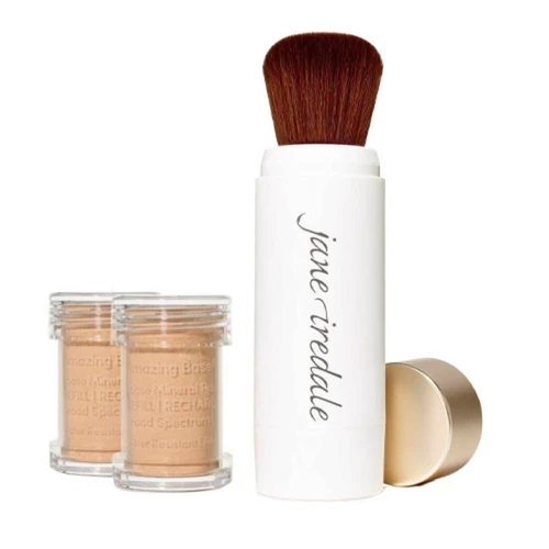 Jane Iredale Amazing Base Refillable Brush And 2 Refill Canisters - Amber SPF20 16 Jane Iredale Amazing Base Refillable Brush And 2 Refill Canisters - Amber SPF20 - Image 16