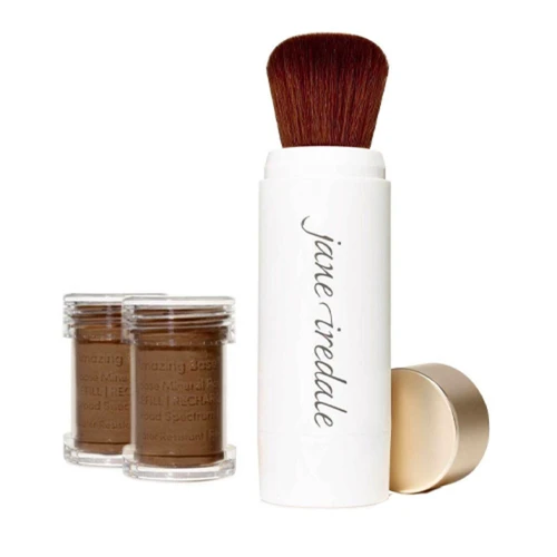 Jane Iredale Amazing Base Refillable Brush And 2 Refill Canisters - Amber SPF20 5 Jane Iredale Amazing Base Refillable Brush And 2 Refill Canisters - Amber SPF20 - Image 5